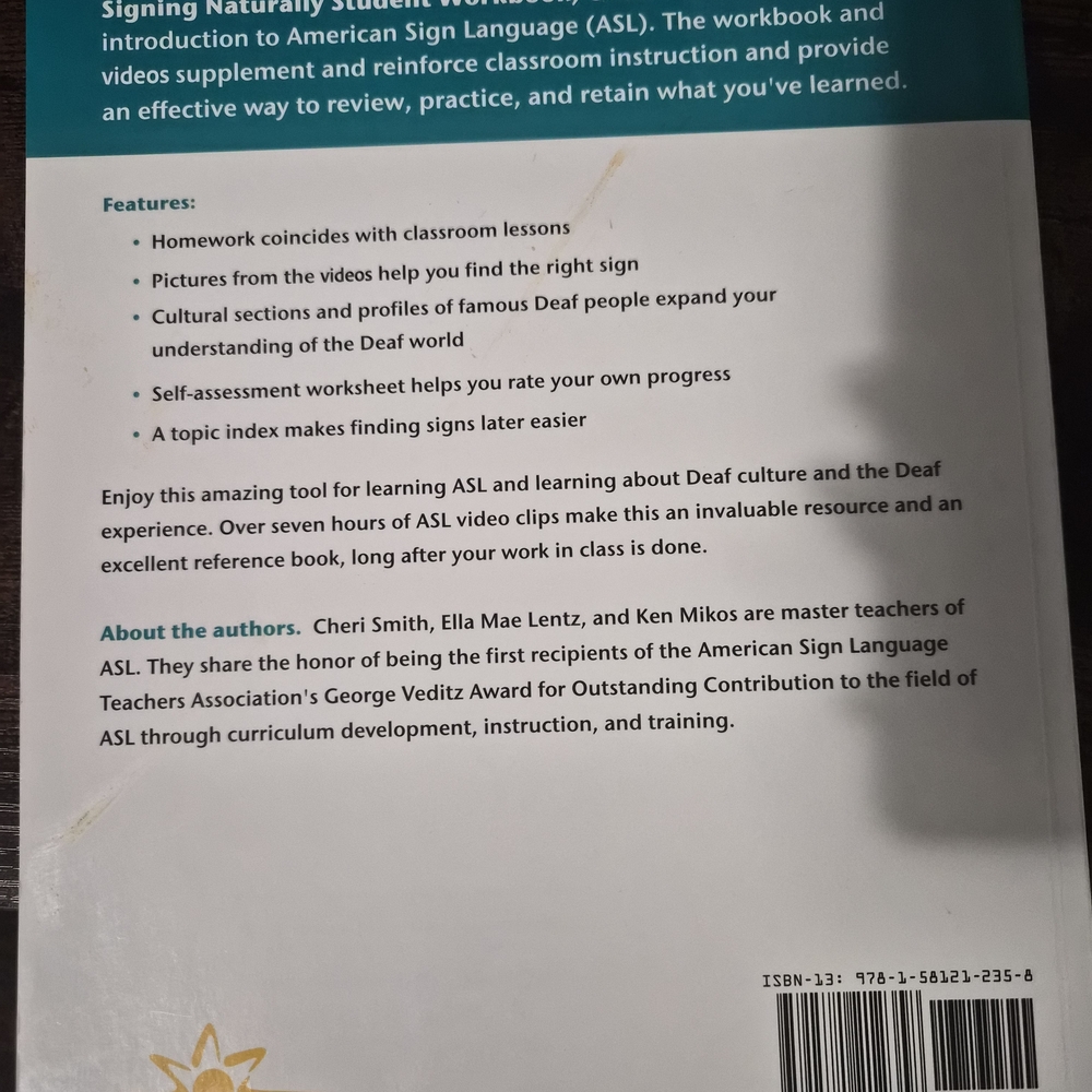 Sign Language Student Workbook - Picture 2 of 3